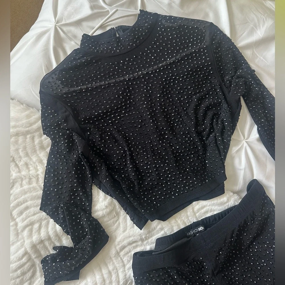 Two Piece Rhinestone Set - Picture 4 of 7